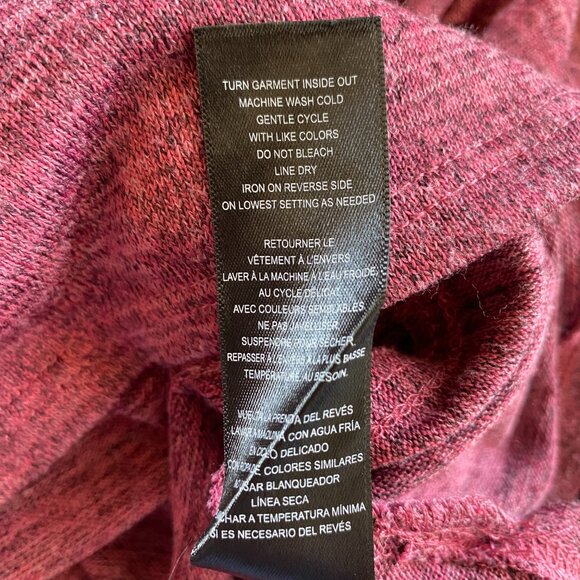 Studio 1886 mauve wine 3/4 sleeve stretchy pullover top L 12-14 - Picture 8 of 8